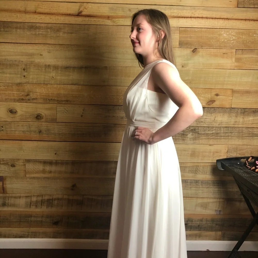 Alfred Angelo, toga style chiffon dress - Picture 4 of 8